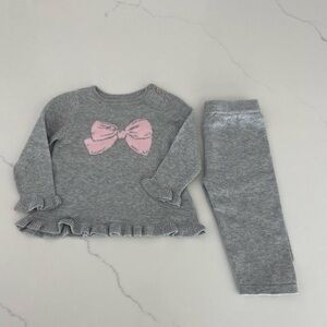 Kate Spade Gray Sweater and Pants Set 6M